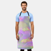 Tablier Trendy pretty colorful abstract waves (Porté)