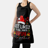 Tablier Très Probable D'Appeler Père Noël Bruh Drôle Noël (Insitu)