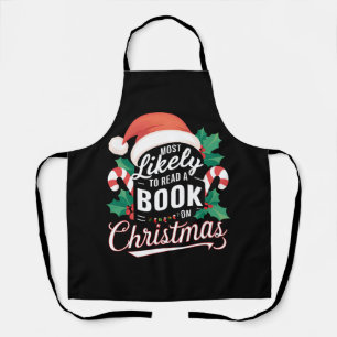 Tablier Très Probable De Lire Un Livre À Noël