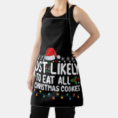 Tablier Très Probable De Manger Tous Les Cookies De Noël V (Insitu)
