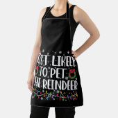 Tablier Très Probable De Pet Le Rinder Drôle Noël (Insitu)