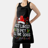 Tablier Très Probable De Pet Tous Les Chiens Drôle Noël (Insitu)
