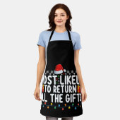 Tablier Très Probable De Retourner Tous Les Cadeaux Noël (Porté)