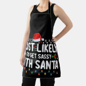 Tablier Très Probable De Se Sentir Avec Père Noël Christma (Insitu)