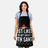 Tablier Très Probable De Se Sentir Avec Père Noël Christma (Porté)