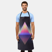 Tablier Triangle brillant. Concept Ethereum. abs futuriste (Porté)