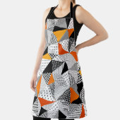 Tablier Triangle motif sans couture. Contraste à la mode (Insitu)