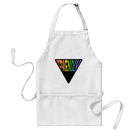 Tablier Triangle Sympathique aux Gays (Devant)