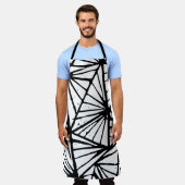 Tablier Triangles Abstraits Imprimer tout-dessus Imprimer (Porté)