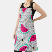 Tablier Triangles de pastèque : texture rétro estivale. (Insitu)