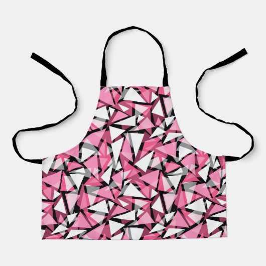 Tablier Triangles géométriques sans couture (Recto)