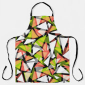 Tablier Triangles géométriques sans couture (Recto)