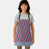Tablier Triangles gris rouge Motif minimal (Insitu)