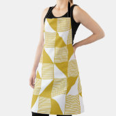 Tablier Triangles Jaunes : Motif Linéaire Sans Seamless. (Insitu)