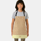 Tablier Triangles rouge beige minimaliste Motif (Insitu)