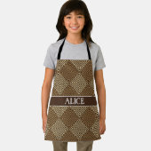 Tablier Tribal Beige Brown Motif minimal (Insitu)