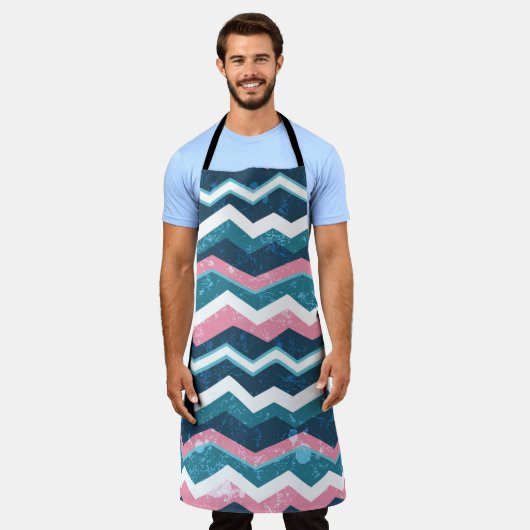 Tablier Tribal ethnique main dessinée sans couture motif (Porté)