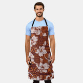 Tablier Tribal Hawaiian : fonds d'écran de fleurs Hibiscus (Porté)