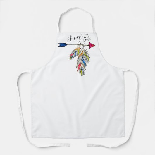 Tablier Tribu familiale personnalisée (Recto)