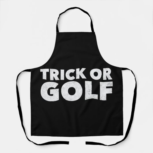 Tablier Trick Or Golf Funny Halloween (Recto)