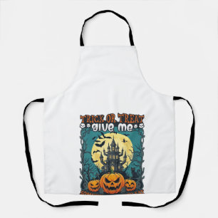 Tablier Trick Or Treat Halloween Maison Hantée Citrouilles