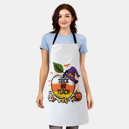 Tablier Trick Ou Enseigner Cute Halloween Costume Enseigna (Porté)