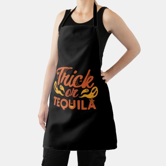 Tablier Trick ou Tequila pour Halloween (Insitu)