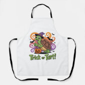 Tablier Trick ou Turt Funny Turtle Halloween (Recto)