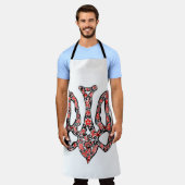 Tablier Trident de l'emblème national ukrainien tryzub sty (Porté)