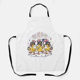 Tablier Trio de canards patriotiques Chemise vintage 4 jui