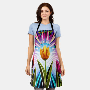 Tablier Trio de tulipes : Une explosion de beauté printani