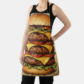 Tablier Triple Cheeseburger Orné (Insitu)