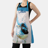 Tablier Troglodyte à gorge bleue Watercolour Bleu bébé Aus (Insitu)