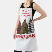 Tablier Trois arbres de Noël humoristiques (Insitu)