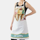 Tablier Trois cônes de crème glacée, BONJOUR ÉTÉ (Insitu)