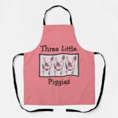 Tablier Trois petits cochons une cuisine amusante (Recto)