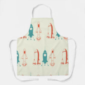 Tablier Trois Roquettes Pour Le Voyage Spatial (Recto)
