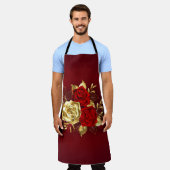 Tablier Trois Roses de bijoux (Porté)