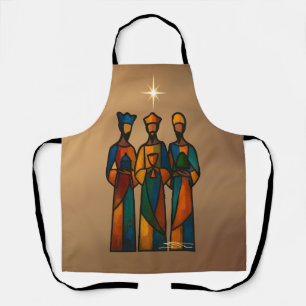 Tablier Trois Sages Abstraits