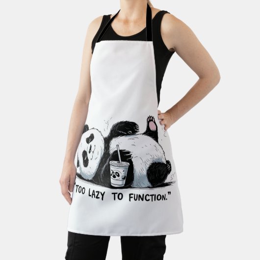 Tablier Trop azy pour fonctionner - Lazy Panda (Insitu)