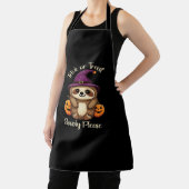Tablier Trop Lazy pour faire peur mignon Halloween Sloth C (Insitu)