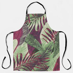 Tablier Tropical Exotic : Vert tendance sans couture