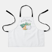 Tablier Tropical Fall Fox, Monstera et Citrouille Apron (Recto)