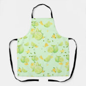 Tablier Tropical Green Citrus SUMMER Orange lemon Slice (Recto)