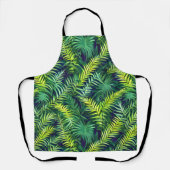 Tablier Tropical Green Leaf Fern Motif (Recto)