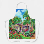 Tablier Tropical Hawaiian House BBQ Kitchen Apron (Recto)