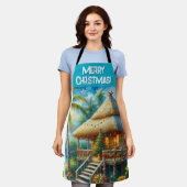 Tablier Tropical Hut Christmas Palm Tree Personalized (Porté)