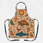 Tablier Tropical Wander All-Over Print Apron Gift (Recto)