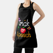 Tablier Trucs Ou Langues De Parole Enseignant Halloween (Insitu)