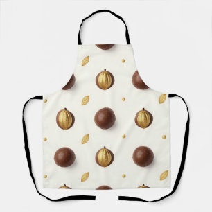 Tablier Truffes en chocolat de luxe motif sans couture